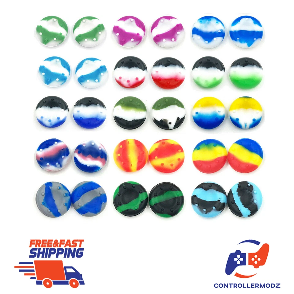 2 x ThumbStick Thumbstick Grips for PS5 XBOX One Wii U Switch Pro Controllers - Image 1 of 1