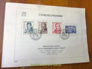 EBS Czechoslovakia 1957 - School of Engineering - 1024-1027 - FIRST DAY SHEET - Picture 1 of 1