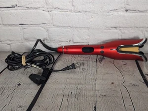 CHI Spin N Curl Ceramic Rotating Curler, Ruby Red. - Picture 1 of 6