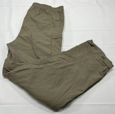 Pantalones cortos convertibles REI para mujer talla 14 con cremallera piernas cargo senderismo caqui Foto 1 de 4