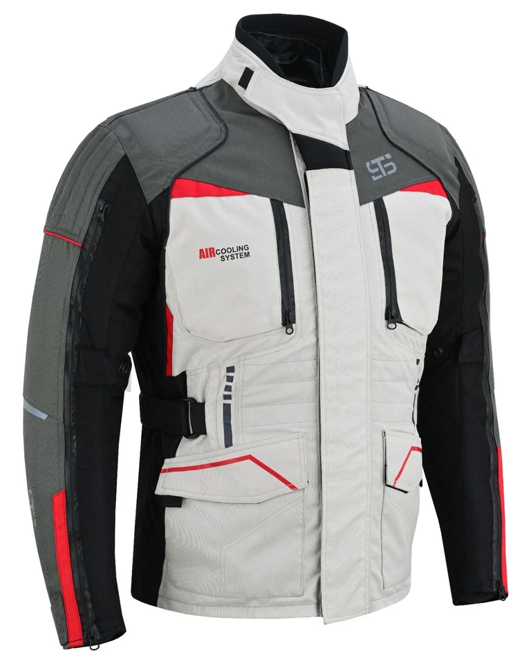 Giacca e pantaloni da moto Stechmoto ST 825 Volcano H2Out 3 Strati e 4 Stagione - Immagine 1 di 1