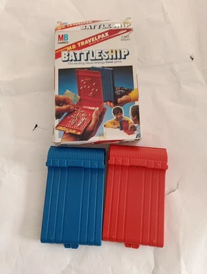 Battleship Vintage Travel Edition MB Games 1982 VG Complete - Image 1 of 4