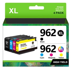 High-Quality 962XL Ink Cartridges for HP Printers – Combo Pack Black & Color - Afbeelding 1 van 6