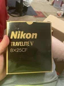Nikon Travelite V Binoculars 8x25CF Case and Strap - Picture 1 of 3