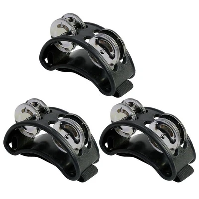 3X Kraftvoller Klang, Fußtamburin, Verstellbare Fußtamburine mit Musikinstr1603 - Bild 1 von 2