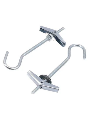 Ceiling Hook Swag Hook 2Pcs 90mm Galvanized Steel Hooks Kit Plant Hanging - Image 1 of 4
