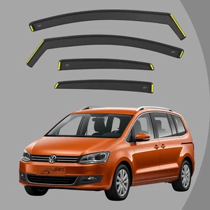 Wind Deflectors for VW SHARAN MK2 2010-Up Seat Alhambra 5door MPV 4pcs Visors - Picture 1 of 14