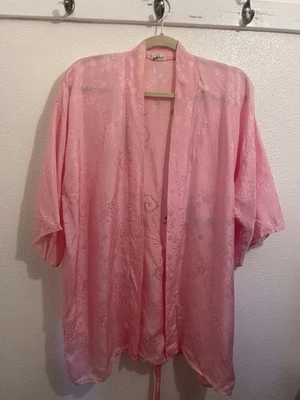 Bata de cintura con corbata de seda talla libre vintage sin marca con dragón bordado Foto 1 de 4