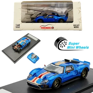 Rhino Model 1:64 Ford GT40 (Metallic Blue) Openable rear hood - Diecast Model - Picture 1 of 7