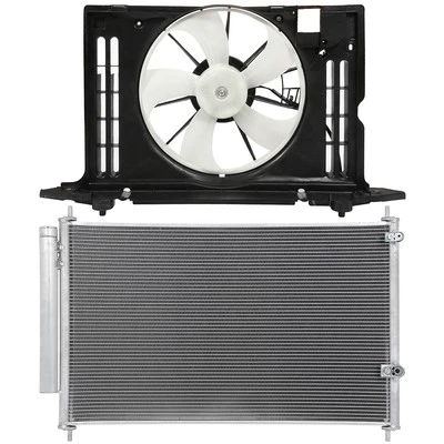 Construction Electric AC Condenser Cooling Fan Kit For 2009-2014 Toyota Matrix — 第 1/4 张图片