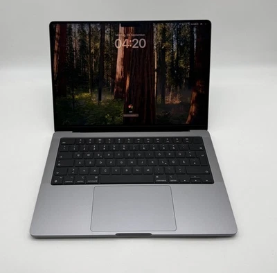 Macbook Pro 14" A2442 2021 M1 8-C 16GB 512GB 14-C Spacegrau MwSt. #PS340 - Bild 1 von 4