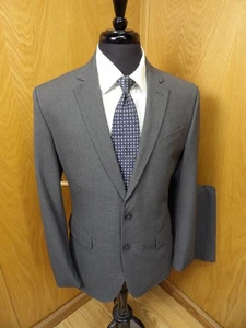 J Ferrar Suit Mens Suit 40r 34W X 29 Light Gray Poly Viscose Spandex NWOT  T-92 - Picture 1 of 9