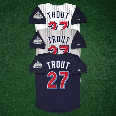 Mike Trout 1998 Anaheim Angels Men's Home/Road/Alt Jersey w/ Team Patch - Image 1 of 2