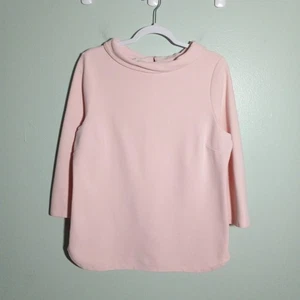 Talbots Top Bluse Gr. Medium, hellrosa Strick Emaille Knopf Retro Preppy *Fleck - Bild 1 von 11