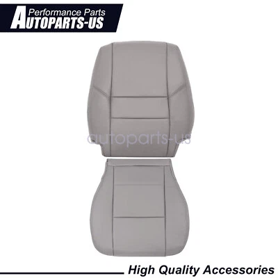 Cubierta de asiento de cuero inferior y superior del lado del conductor gris para Toyota Sequoia 2005-2007 Foto 1 de 4