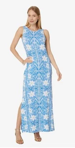 NWT LILLY PULITZER NOELLE MAXI DRESS *MY FLUTTER HALF* LUNAR BLUE PICK SIZE - Picture 1 of 8