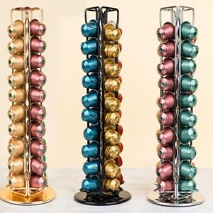 Rotating 40 Capsule Coffee Pod Capsule Holder Tower Stand-Rack For Dolce Gusto