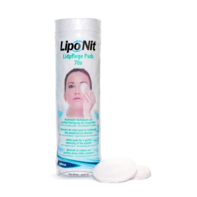Lipo Nit Eye Care Organic Cotton Pads 70 Piece Cotton Pads