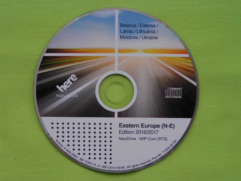 NAVIGATION CD WIP COM RT3 OSTEUROPA 2017 CITROEN C4 C5 C6 C8 PEUGEOT 207 307 607 - Bild 1 von 1