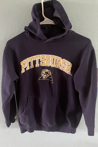 University of Pittsburgh Pitt Panthers Sweatshirt Hoodie Youth  Large 10/12 Cover