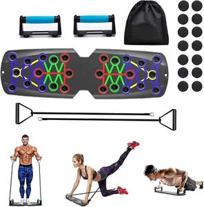 Push up Board Fitness,Pilates Board Reformer Set 12 in 1 Portable Folding Exerci - Picture 1 of 8