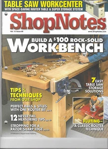 shopnotes Vol. 15 Issue 89 Building a Workbench - Imagen 1 de 1