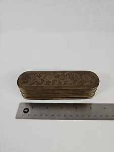 Early 18th Century Antique Copper Dutch Table Tobacco Box - Unique Hand Engraved - Picture 1 of 24