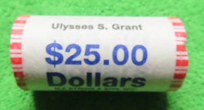 D Ulysses S. Grant 2011 sin abrir rollo de 25 monedas como nuevo dólar de oro presidencial Foto 1 de 4