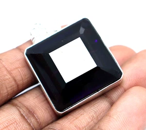 Lila Topas Asscher Schliff 130 Kt Edelstein 925 Sterling Silber Schmuck Anhänger - Bild 1 von 7