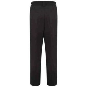 Boys Kids School Uniform Trouser Pants Black Half Elastic Comfort Waist Trousers - Picture 1 of 5