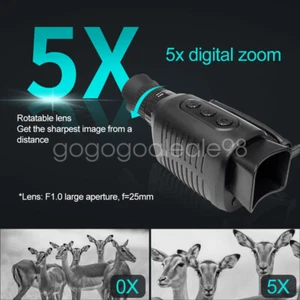 Digital Night Vision Monocular Infrared Scope Videos Camera Hunting Goggles - Picture 1 of 20