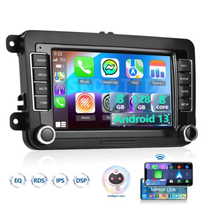 ASKDOTTDA 8-Kern 8+128GB Android 13 Carplay Autoradio Für VW Touran Tiguan Golf 5 6 Passat