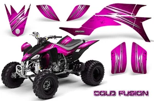 YAMAHA YFZ 450 03-13 ATV GRAPHICS KIT DECALS STICKERS CREATORX COLD FUSION PINK - Picture 1 of 1