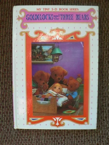 Vtg 1969 My Tiny 3D Book GOLDILOCKS & THE 3 BEARS Japan Froebel-Kan Soft Puppets - Picture 1 of 7
