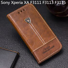 Für Sony Xperia XA F3111 F3113 Flip Pu Leder Rückseite Abdeckung Karte Slot Geldbörse Etui