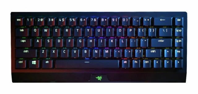 Razer BlackWidow V3 Mini HyperSpeed Mechanical Gaming Keyboard - Black (UK Layout, Yellow Switches)