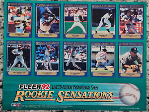 1992 Fleer Rookie Sensations Promotional Sheet w/Frank Thomas Unnumbered