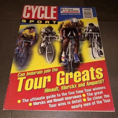 CYCLE SPORT Cycling Vintage Bike Magazine - August 1995 - Image 1 of 4
