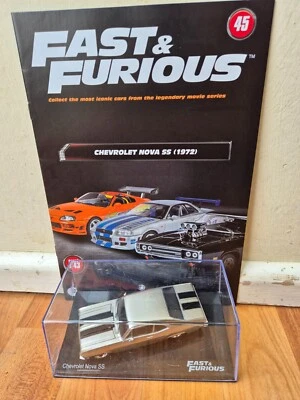 1/43 Altaya Fast And Furious Collezione - Chevrolet Nova Ss 1972 Diecast Car #45 - Immagine 1 di 3