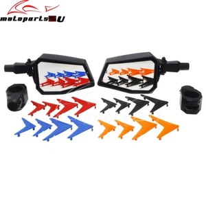 Juego de espejos retrovisores laterales de 1,75" barra antivuelco para Polaris RZR Yamaha YXZ UTV - Imagen 1 de 9