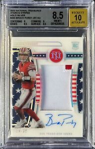 2022 National Treasures Brock Purdy Stars & Stripes 2 Color RPA 09/25 BGS 8.5 MT
