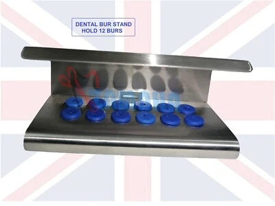 ZAMAHA UK Dental Burs Holder, Hold 12 pcs of Dental Bur Holder, High Quality Burs Stand CE
