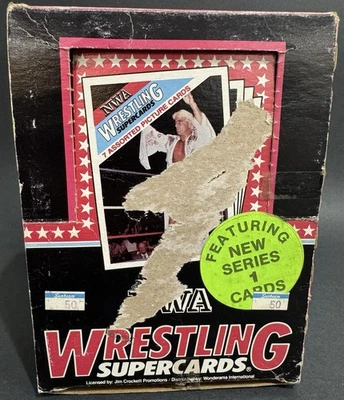 1988 Wonderama NWA Wrestling Supercards Ric Flair *Box Display*WWF/WWE - Image 1 of 4