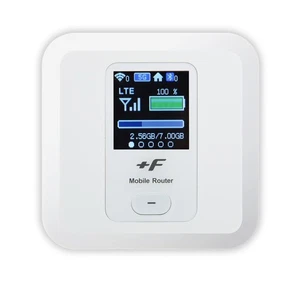 Fujisoft +F FS030W (Shine White) Mobile Wi-Fi Router SIM Free - Afbeelding 1 van 5