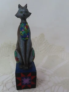 2009 Jim Shore Heartwood Creek Leona Cat Figurine 4013502 Starburst Base - Picture 1 of 4