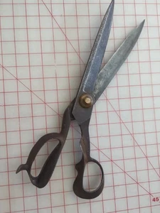 Tijeras de sastre textiles antiguas R. HEINISCH INVENTOR Newark N J grandes 15" - G - Imagen 1 de 4