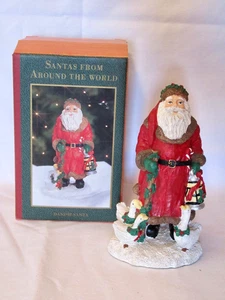 Figura de Papá Noel danés de colección de Papá Noel alrededor del mundo ~ de las tiendas del departamento de mayo 1995 - Imagen 1 de 7