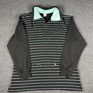 Mondi Sports Women’s Pullover Vintage Blue Embroidered Zipper Pocket  - Picture 1 of 6