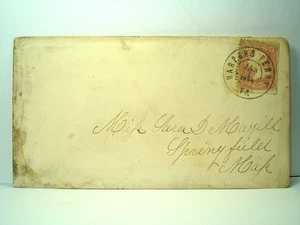 Civil War HARPER'S FERRY WEST VIRGINIA WV VA Cover NEW YEAR'S DAY 1 JAN 1864 - Picture 1 of 2