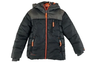 C9 By Champion Gray Puffer Jacket Boys XS 4-5 Hooded Fleece Lined, Good Cond - Picture 1 of 1